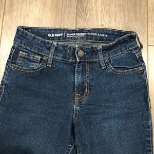 Old Navy Super Skinny Dark Blue Jeans